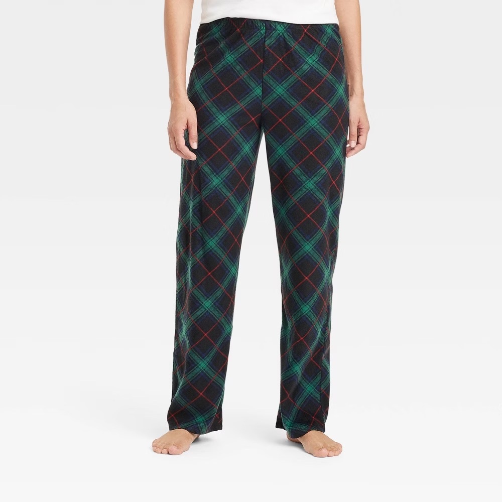 M40 NWT Wondershop Men’s Plaid Microfleece Holiday Pajama Pants -Size: XXL TALL